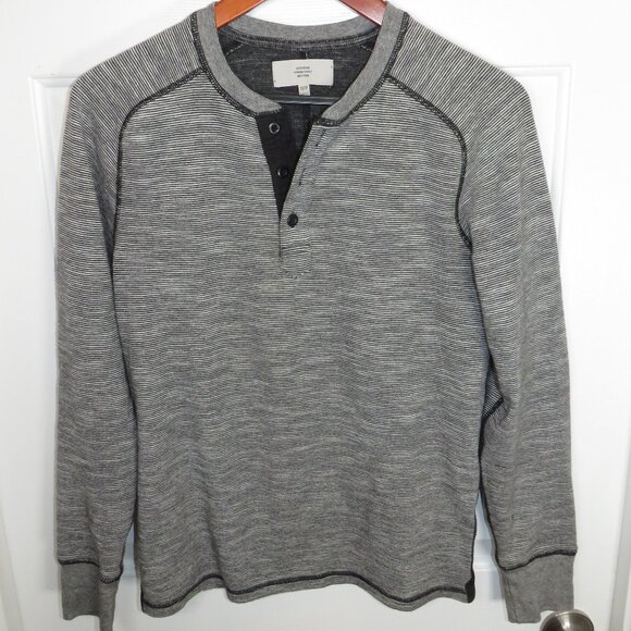 Jack Spade Men’s XS Warren Street Micro Stripe Henley L/S Shirt - Picture 1 of 5